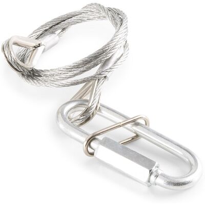 Cable de Seguridad de Acero (70cm x 2mm) 20Kg - beamZ Cable de Seguridad de Acero (70cm x 2mm) 20Kg - beamZ
