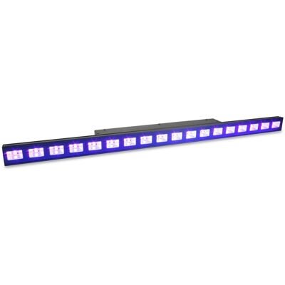 Barra Profesional 18 LEDs 3W DMX UV (Luz Negra) LCB48UV - beamZ Barra Profesional 18 LEDs 3W DMX UV (Luz Negra) LCB48UV - beamZ