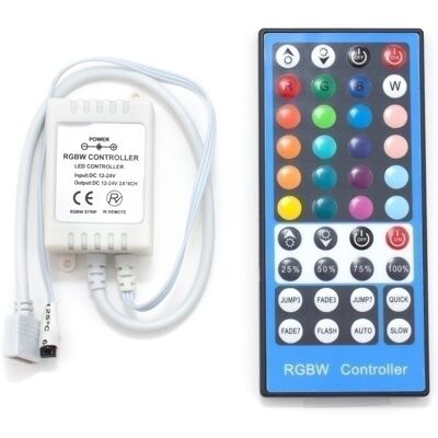 Controlador RGB+W 12/24VDC 4x 2A=8A 96W (12V) / 192W (24V) Controlador RGB+W 12/24VDC 4x 2A=8A 96W (12V) / 192W (24V)