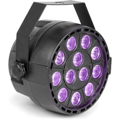 Proyector 12 LEDs x 1W Luz Negra UV DMX (12W) - MAX Proyector 12 LEDs x 1W Luz Negra UV DMX (12W) - MAX
