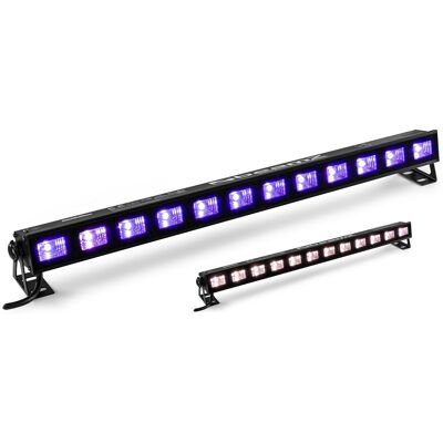 Barra Profesional "2-EN-1" 12 LEDs 3W Blanco+UV (Luz Negra) BUVW123 - beamZ Barra Profesional "2-EN-1" 12 LEDs 3W Blanco+UV (Luz Negra) BUVW123 - beamZ