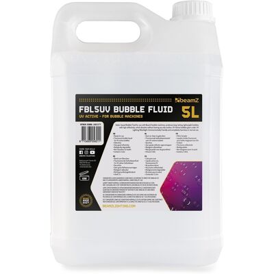 Efecto Líquido UV (Ultravioleta) para Máquinas de Burbujas (5 Litros) - beamZ Efecto Líquido UV (Ultravioleta) para Máquinas de Burbujas (5 Litros) - beamZ