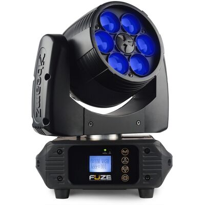 Cabeza móvil LED 6x 10W DMX RGBW con zoom (FUZE610Z) - beamZ Cabeza móvil LED 6x 10W DMX RGBW con zoom (FUZE610Z) - beamZ