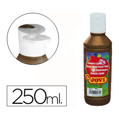 Jovi Líquido Marrón 250ml - Pintura de témpera líquida Jovi Líquido Marrón 250ml - Pintura de témpera líquida