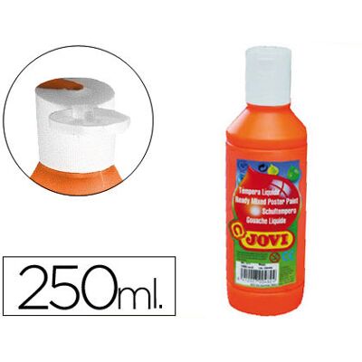 Jovi Líquido Naranja 250ml - Pintura Tempera Líquida Jovi Líquido Naranja 250ml - Pintura Tempera Líquida