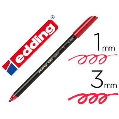 Edding Marker Fiber Tip 1200 Red Metallic N 72 Punta redonda 0,5 mm Edding Marker Fiber Tip 1200 Red Metallic N 72 Punta redonda 0,5 mm