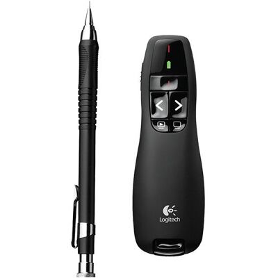 Presentador de diapositivas con puntero láser inalámbrico (negro) R400 - LOGITECH Presentador de diapositivas con puntero láser inalámbrico (negro) R400 - LOGITECH
