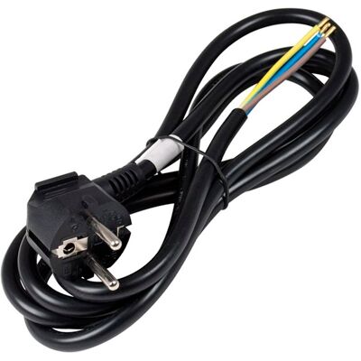 Cable de Alimentación 2 x 1 mm² + Tierra (3 mts) - Negro Cable de Alimentación 2 x 1 mm² + Tierra (3 mts) - Negro