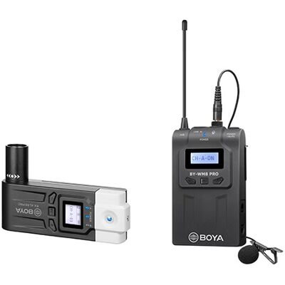 Micrófono inalámbrico Boya - Sistema dual UHF para vídeo y audio Micrófono inalámbrico Boya - Sistema dual UHF para vídeo y audio