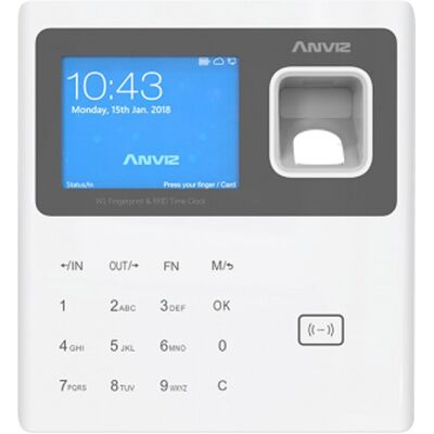 Lector Biométrico Autónomo de Presencia con Tarjeta EM, Huella y Contraseña - ANVIZ Lector Biométrico Autónomo de Presencia con Tarjeta EM, Huella y Contraseña - ANVIZ