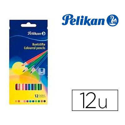 Estuche de Cartón con 12 Lápices de Colores Hexagonales Pelikan Estuche de Cartón con 12 Lápices de Colores Hexagonales Pelikan