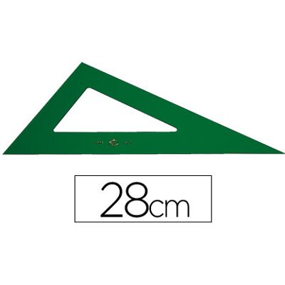 FABER-CASTELL Transp Cuadrado Plastico Verde 28 cm FABER-CASTELL Transp Cuadrado Plastico Verde 28 cm