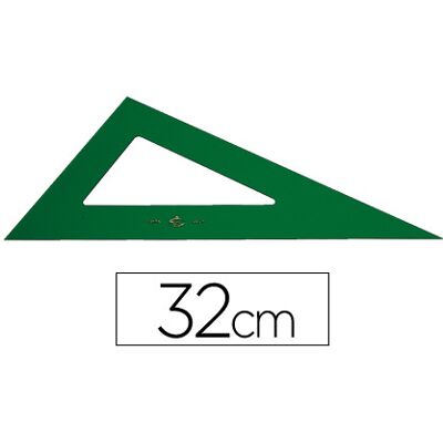 FABER-CASTELL Cuadrado Plastico Verde Transp 32 cm FABER-CASTELL Cuadrado Plastico Verde Transp 32 cm