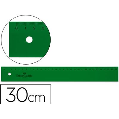 FABER-CASTELL Faber Regla Plastica 30 cm FABER-CASTELL Faber Regla Plastica 30 cm