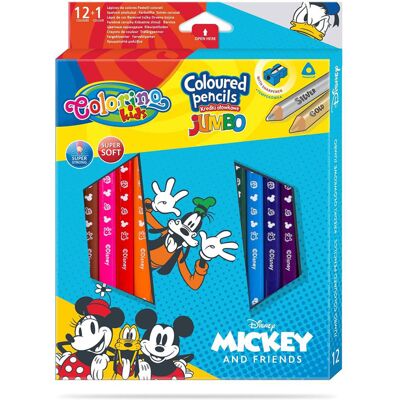 Box 12 Pencil + 1 Colorino Disney Mickey - Colorino Box 12 Pencil + 1 Colorino Disney Mickey - Colorino