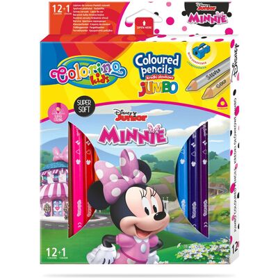 Box 12 Pencil + 1 Colorino Disney Minnie - Colorino Box 12 Pencil + 1 Colorino Disney Minnie - Colorino
