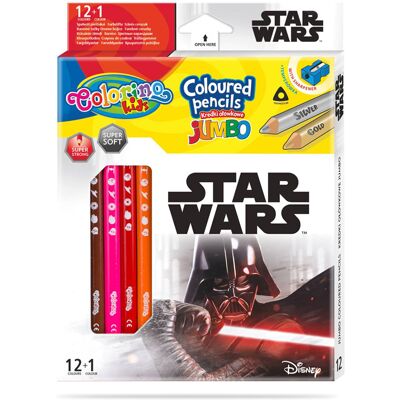 Colorino - Disney Star Wars - 12 Lápices Colorino - Disney Star Wars - 12 Lápices