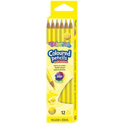 Pack 12 lápiz colorine amarillo - colorino Pack 12 lápiz colorine amarillo - colorino