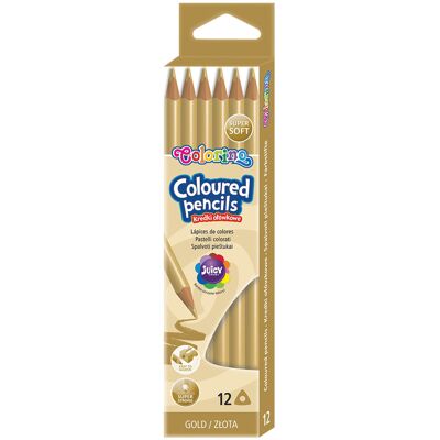 Lápices de Color Colorino Pack 12 Forma Triangular - Materiales de Arte Lápices de Color Colorino Pack 12 Forma Triangular - Materiales de Arte