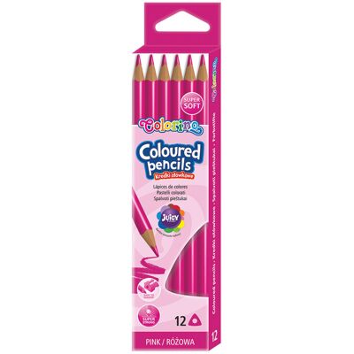Paquete 12 Pink Color Color Pencil - Colorino Paquete 12 Pink Color Color Pencil - Colorino