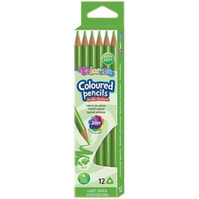 Pack 12 lápiz color color verde - colorino Pack 12 lápiz color color verde - colorino