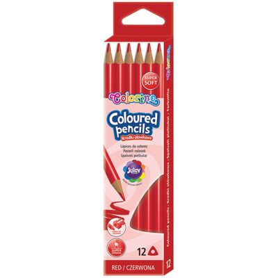 Paquete 12 Red Colorino Color Color Pencil - Colorino Paquete 12 Red Colorino Color Color Pencil - Colorino