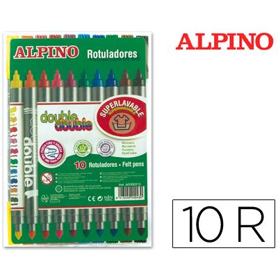 Pack 10 Marcadores Dobles - ALPINO Pack 10 Marcadores Dobles - ALPINO