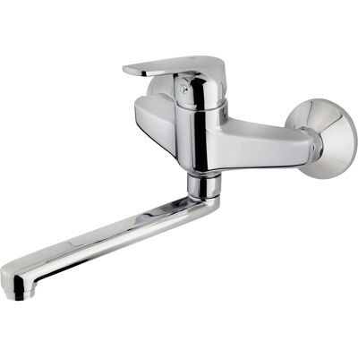 Grifo mezclador de pared con caño giratorio MTP 025 (Cromado) - TEKA Grifo mezclador de pared con caño giratorio MTP 025 (Cromado) - TEKA
