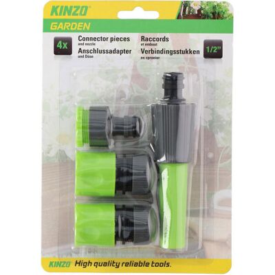 Kit de Riego de Jardín Kinzo - Conectores Ajustables 1/2" Kit de Riego de Jardín Kinzo - Conectores Ajustables 1/2"