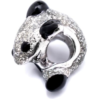 Cuentas negras de plata Viceroy - Pulsera de damas - Plata de ley Cuentas negras de plata Viceroy - Pulsera de damas - Plata de ley