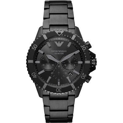 Giorgio Armani AR11363 Reloj analógico de 43 mm (negro) - Armani Giorgio Armani AR11363 Reloj analógico de 43 mm (negro) - Armani