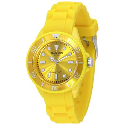 Reloj analógico L4167-02 35 mm (amarillo) - Madison Reloj analógico L4167-02 35 mm (amarillo) - Madison