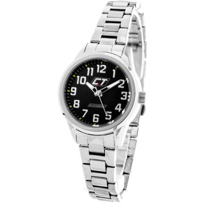 CC7041L -02M Reloj analógico de 29 mm (plata) - Chronotech CC7041L -02M Reloj analógico de 29 mm (plata) - Chronotech
