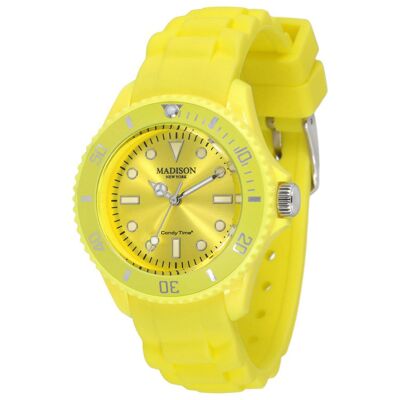 L4167-21 Reloj analógico de 35 mm (amarillo) - Madison L4167-21 Reloj analógico de 35 mm (amarillo) - Madison