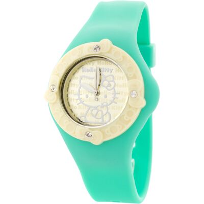 HK7158LS -10 Reloj analógico de 40 mm (verde) - Hello Kitty HK7158LS -10 Reloj analógico de 40 mm (verde) - Hello Kitty
