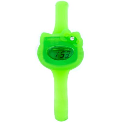 Reloj digital HK7123L -10 27 mm (verde) - Hello Kitty Reloj digital HK7123L -10 27 mm (verde) - Hello Kitty