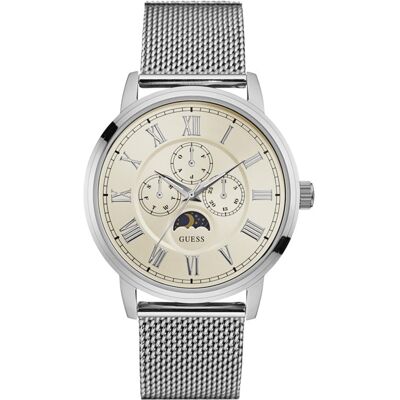 GUESS Analog Watch W0871G4 43 mm (plata) - Adivina GUESS Analog Watch W0871G4 43 mm (plata) - Adivina