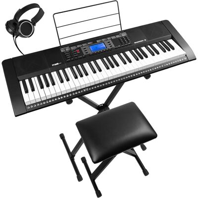 Kit Teclado Electrónico Premium 61 Teclas + Accesorios (Rhapsody61) - MAX Kit Teclado Electrónico Premium 61 Teclas + Accesorios (Rhapsody61) - MAX