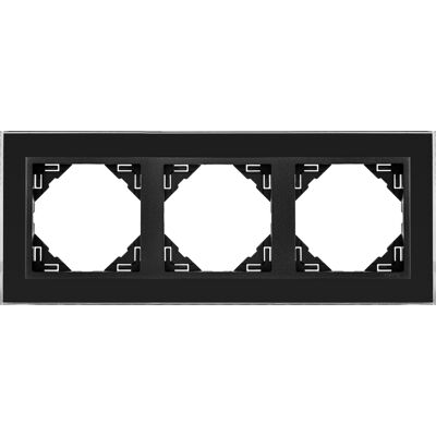 Triple Espejo Serie LOGUS90 (Cristal Negro/Negro Mate) - EFAPEL Triple Espejo Serie LOGUS90 (Cristal Negro/Negro Mate) - EFAPEL