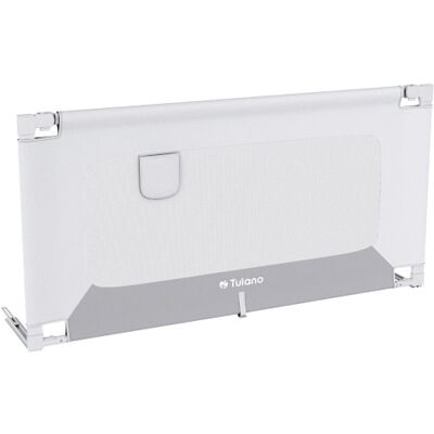 Barandilla de protección 140 cm para cama (Blanco/Gris) - TULANO Barandilla de protección 140 cm para cama (Blanco/Gris) - TULANO