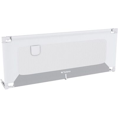 Barandilla de seguridad para cama de 180 cm (Blanco/Gris) - TULANO Barandilla de seguridad para cama de 180 cm (Blanco/Gris) - TULANO