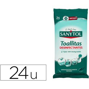 Toallita Desinfectante Biodegradable Sanytol Pack 24 Unidades Toallita Desinfectante Biodegradable Sanytol Pack 24 Unidades
