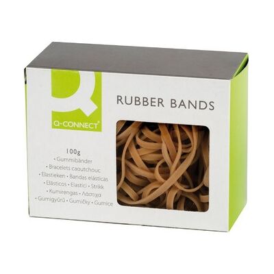 Elásticos Q-Connect 100 Gr 150X3 mm Número 15 Elásticos Q-Connect 100 Gr 150X3 mm Número 15