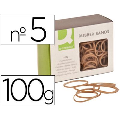 Elásticos Q-Connect 100 Gr Número 5 Elásticos Q-Connect 100 Gr Número 5