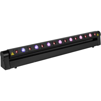 Barra LED móvil 7x 3W "4 en 1" + 8 rayos láser rojos (HYADEN) - beamZ Barra LED móvil 7x 3W "4 en 1" + 8 rayos láser rojos (HYADEN) - beamZ