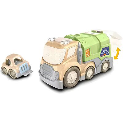Eco Camión de Limpieza con Carrito 30cm - GIROS Eco Camión de Limpieza con Carrito 30cm - GIROS
