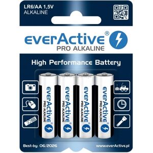 Blister 4x Pilas Alcalinas 1.5V LR6 AA - everActive PRO ALKALINE Blister 4x Pilas Alcalinas 1.5V LR6 AA - everActive PRO ALKALINE