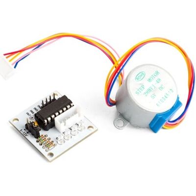 Módulo de motor paso a paso de 5 V CC con placa de controlador ULN2003 - WHADDA Módulo de motor paso a paso de 5 V CC con placa de controlador ULN2003 - WHADDA