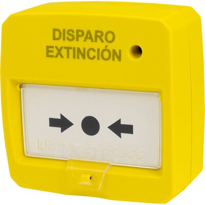 Botón de alarma de incendio amarillo DMTech D9000-MCP-Y - Certificado EN54-11 Botón de alarma de incendio amarillo DMTech D9000-MCP-Y - Certificado EN54-11