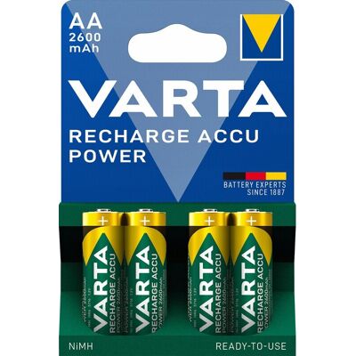 Blister 4x Pilas Recargables AA (Mignon) 2600mAh - VARTA Blister 4x Pilas Recargables AA (Mignon) 2600mAh - VARTA